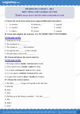 Đề thi học kì 1 Tiếng Anh 5 Global Success - Đề số 4